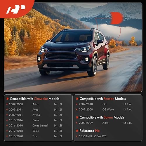 Miniatura 2 de A-Premium Kit de cubierta de válvula de motor compatible con Chevy Cruze, Sonic, Trax, Aveo, Aveo5, L4 1.6L 1.8L (tipo de aluminio mejorado)