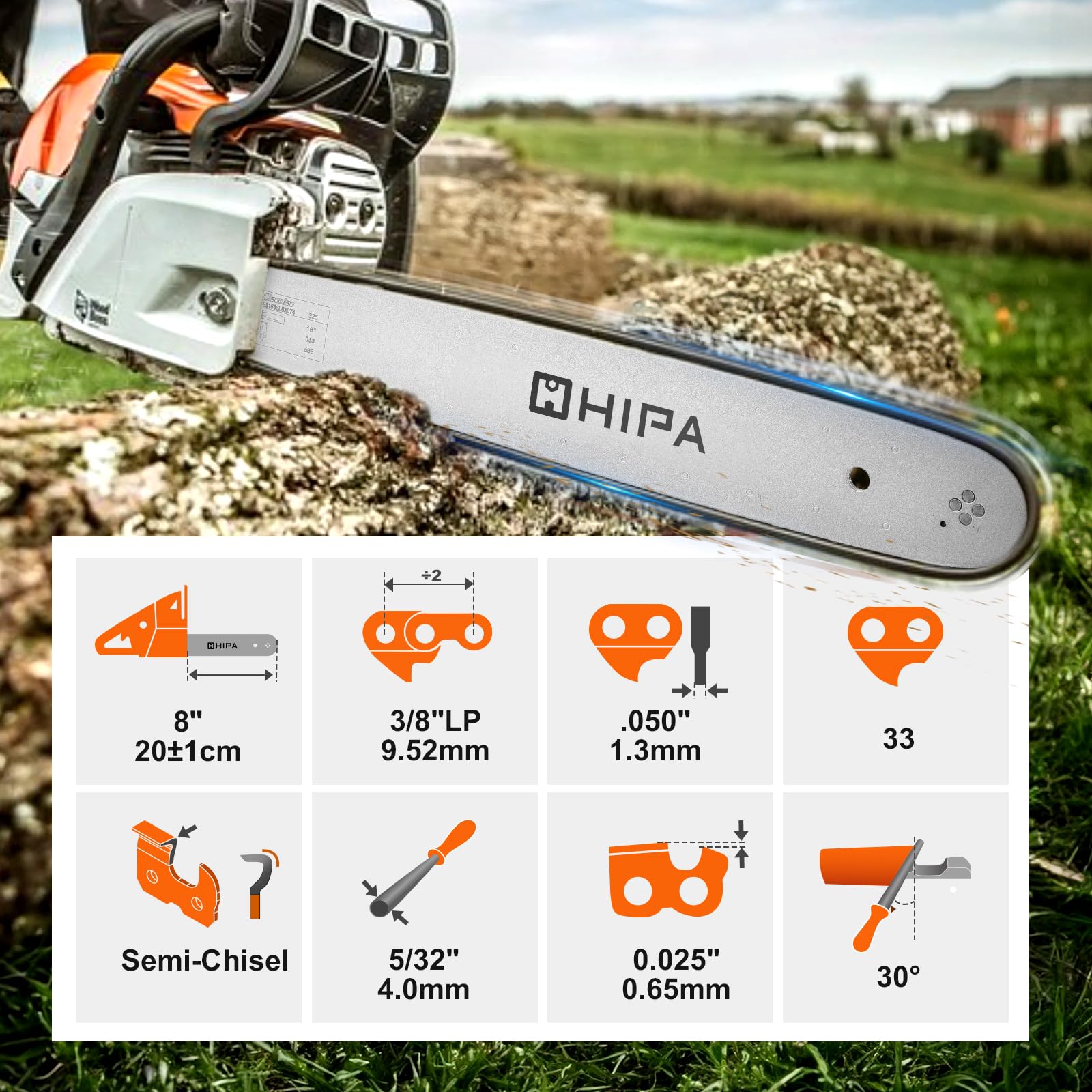 Amazon.co.jp: Hipa S33 ポールソーチェーン 8インチ Harbor