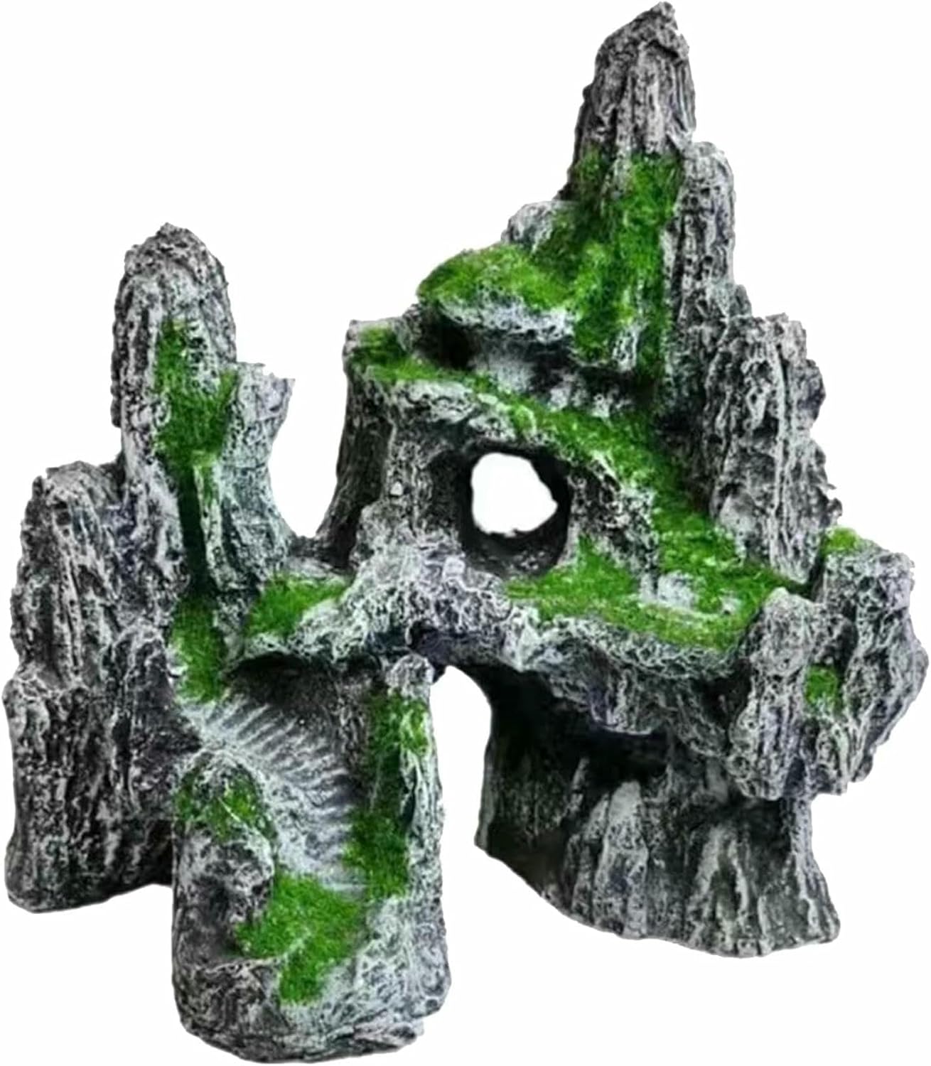 Artificial Landscape Rocks for Fish Tank Landscaping, Rock Cover for Yard, Cement Fake Rock, Outdoor Faux Rock for Landscaping Lawns and Gardens