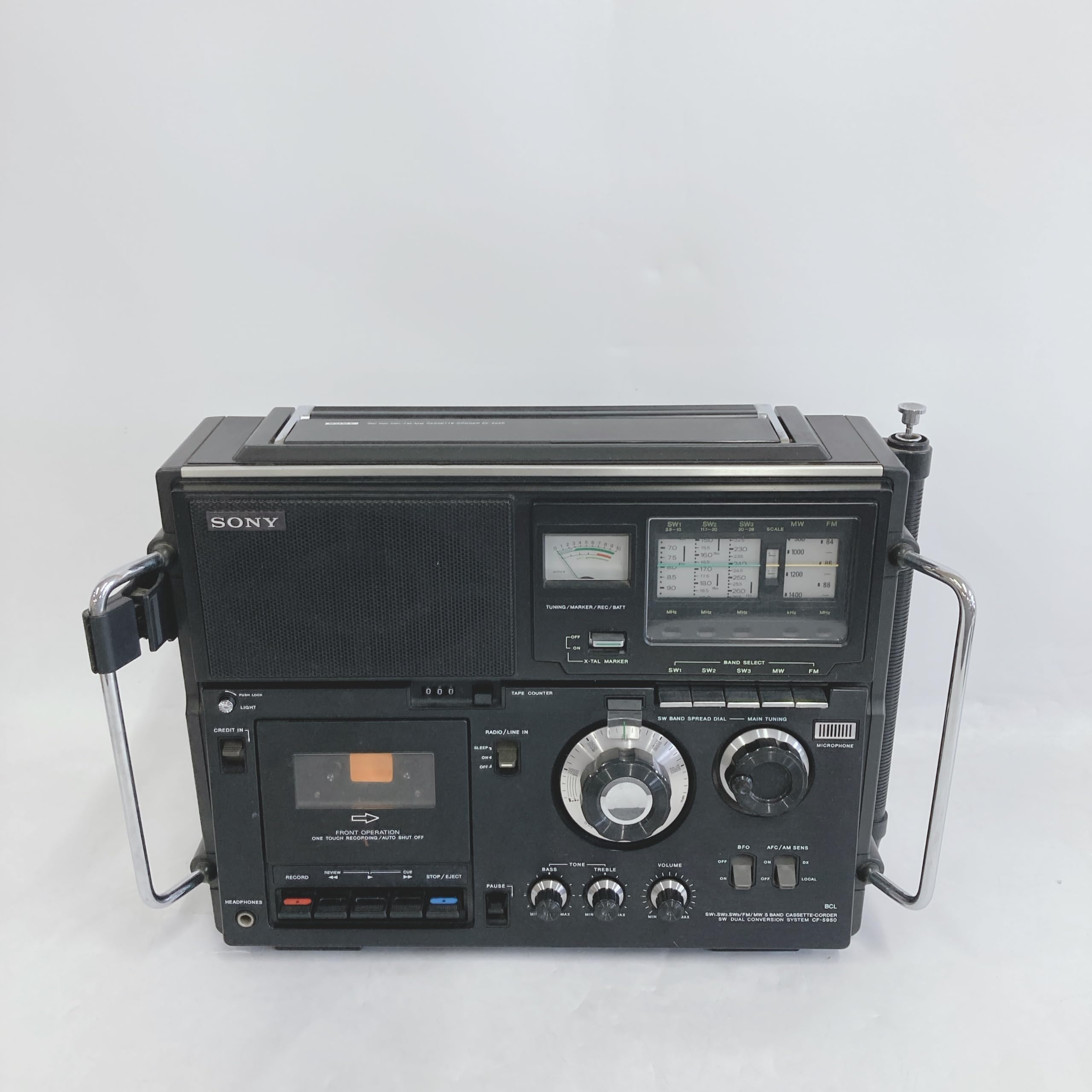 SONY CF-5950ラジカセ AM/FMラジオ カセットプレーヤー Amazon.co.jp: SONY ソニー CF-5950 スカイセンサー 5バンド・モノラル