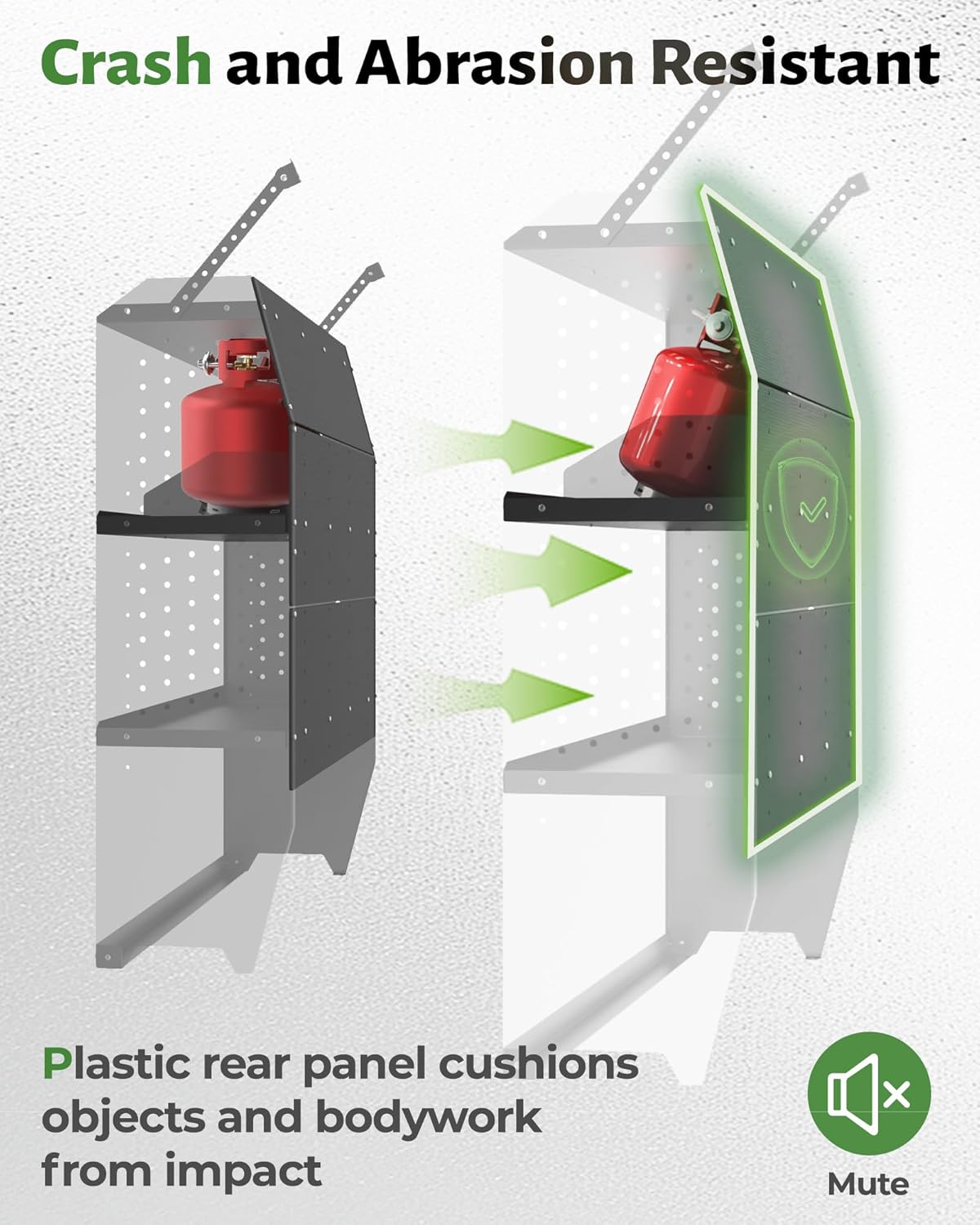 StarONE Cargo Van Shelving Storage Fit for Ford Transit,GMC,Chevy Express,NV,Promaster,Sprinter and Metris w/Hooks,Black,Steel,52" W x 46" H x 13" D