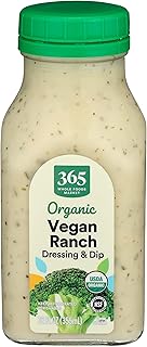 365 by Whole Foods Market, Dressing Ranch Vegan Organic, 12 Fl Oz