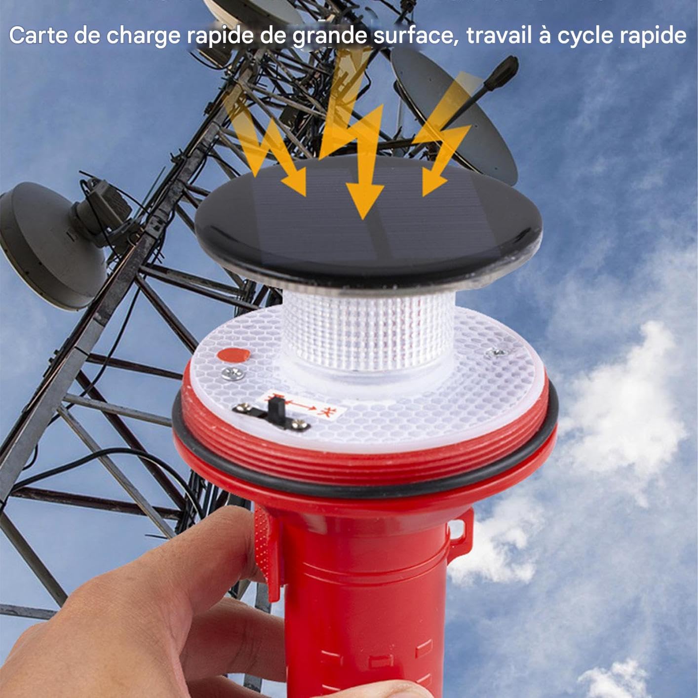 Razzi Di Segnalazione Per Barche | Lampada Stroboscopica di Sicurezza | Di Sopravvivenza Impermeabile Portatile per Navigazione, Kayak, Yacht e Pontone