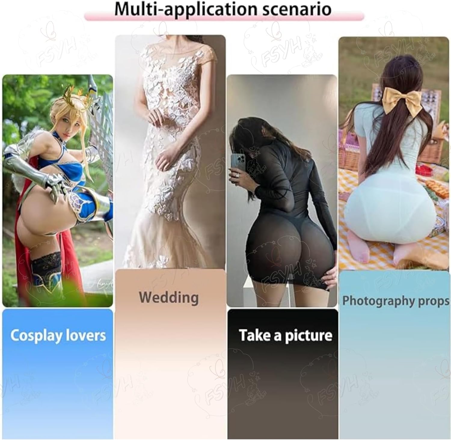 Silicone Fake Vagina Panties Men's Hip Enhancer Underwear Realistic Pluggable Butt Padded Shorts for Drag Queen