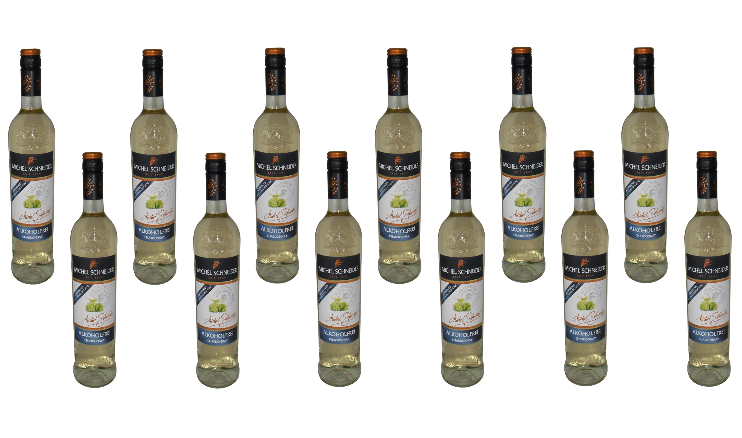 Michel Schneider Chardonnay Alkoholfreies Wein Paket 12 x 0,75 l