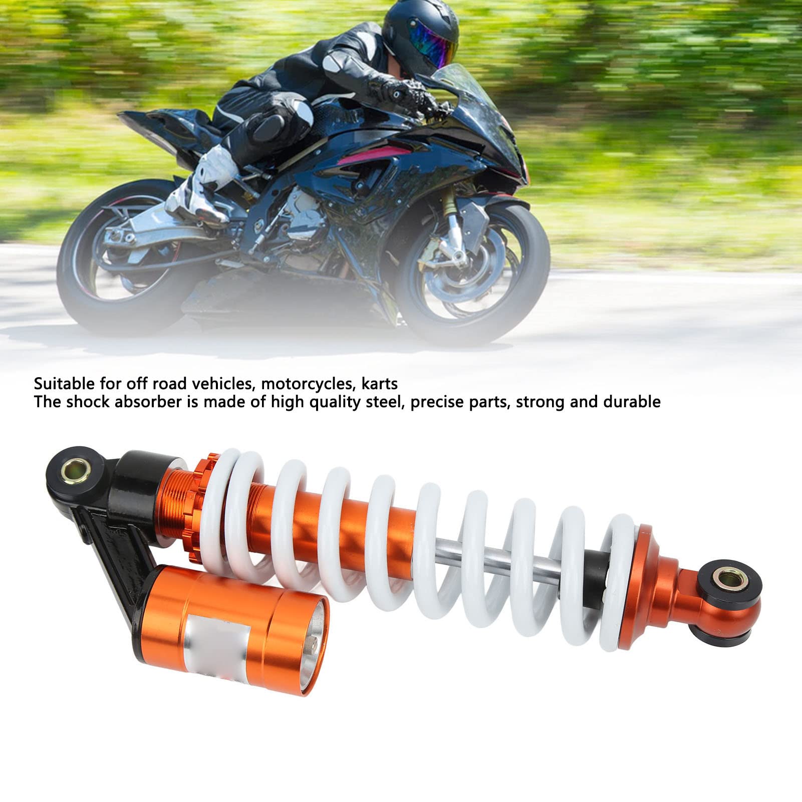 Front Rear Shock Suspension 325mm Front/Rear Shock Absorber For ATV ...