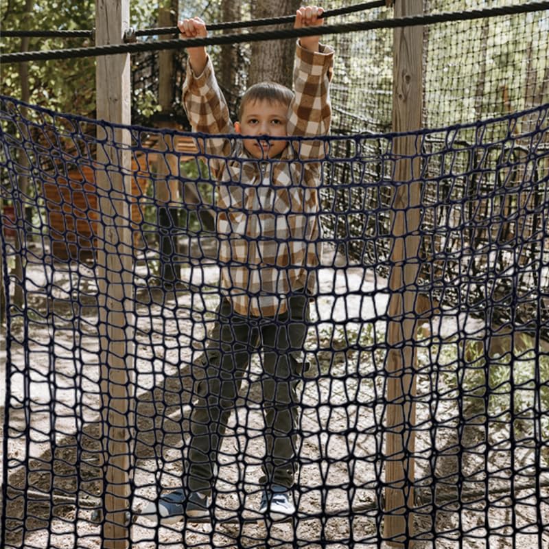 Wavemoon 6.6 x 9.9 ft Playground Safety Net,Durable Polyester Climbing Cargo Net,Fall Protection Net for Obstacle Training, Tree House, Back Yard Playground Net etc