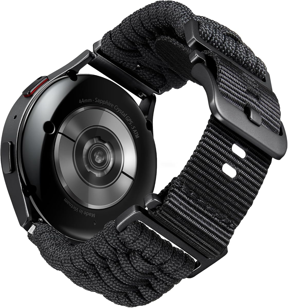 BINLUN Braided Paracord Watch Band 18mm 20mm 22mm Quick Release Military Nylon Smart Watch Straps Replacement Compatible with Samsung Galaxy/Compatible with Garmin/Fit for Amazfit for Men