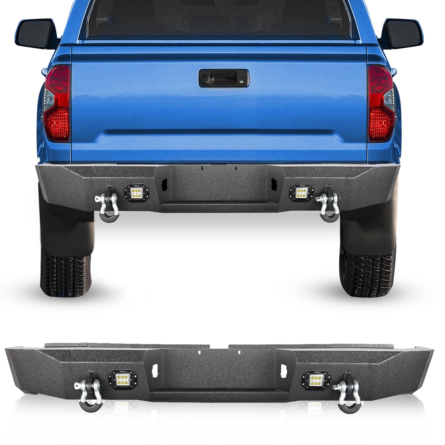 Nilight Rear Step Bumper for Toyota Tundra 2007-2013