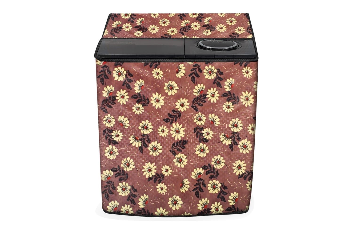 Stylista Washing Machine Cover Compatible for Whirlpool 10.5 kg semi Automatic ACE 10.5 XL Printed-picture-23