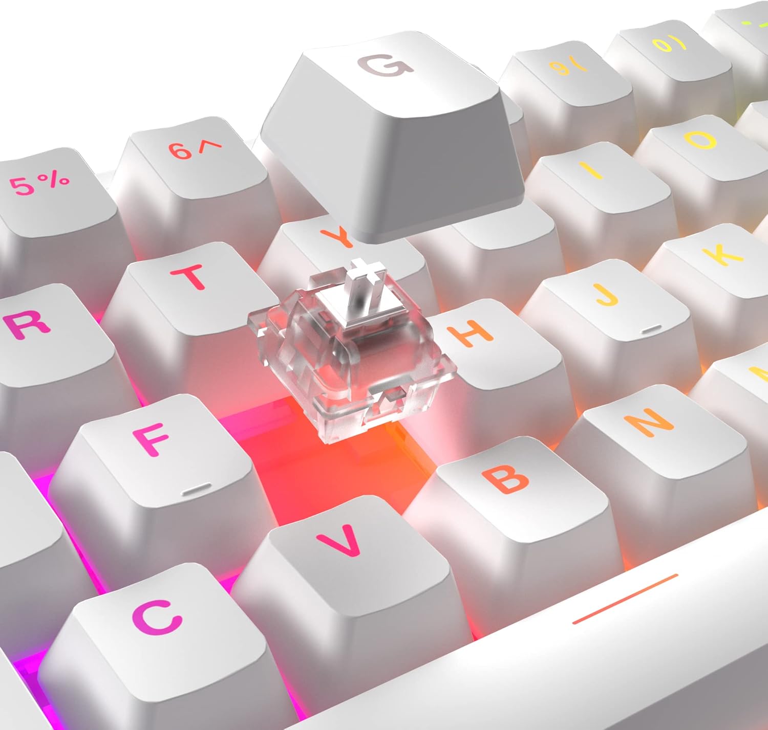 Buy Matrix Elite Series White 60% Mechanical Gaming Keyboard: Fast ...
