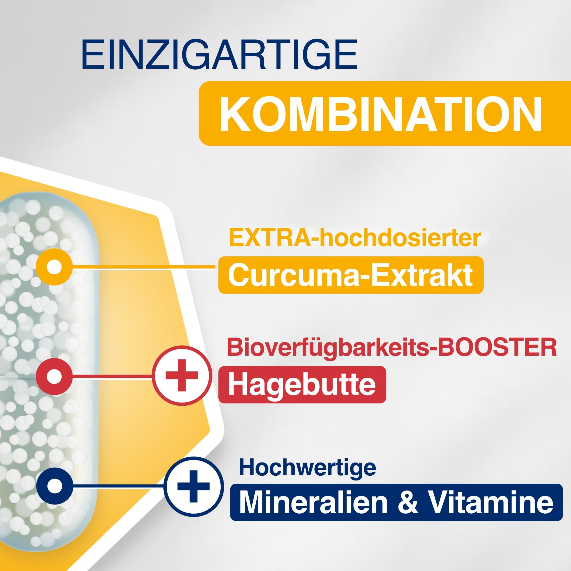 Gelencium Curcuma Plus – Hagebutte & 8 Vitaminen, ohne Piperin – 2 Packungen