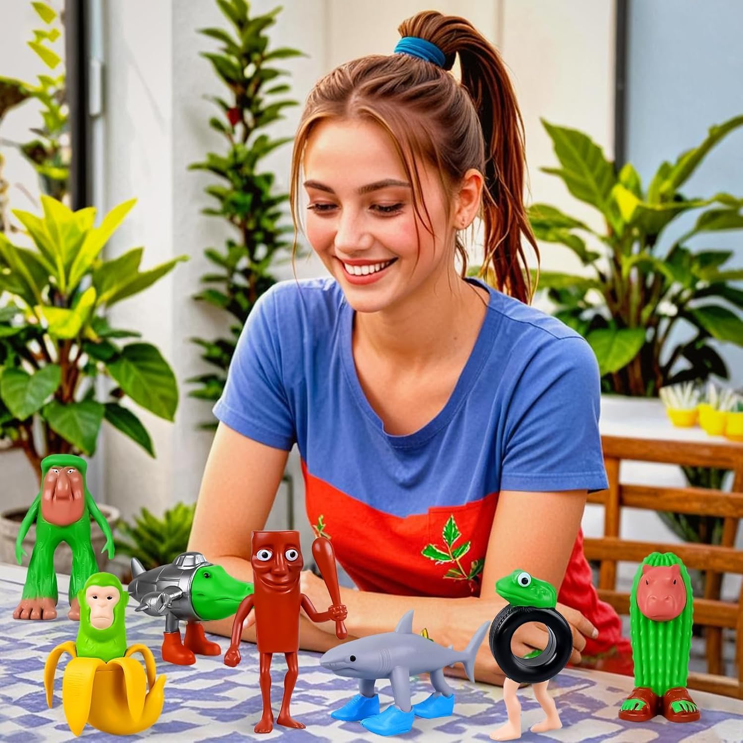 JAAIP Tung Tung Tung sahur Toy - brainrot Toys tralalero tralala Unique Toys brainrots Toy for Boys and Girls of All Ages (All 8 Design) 1