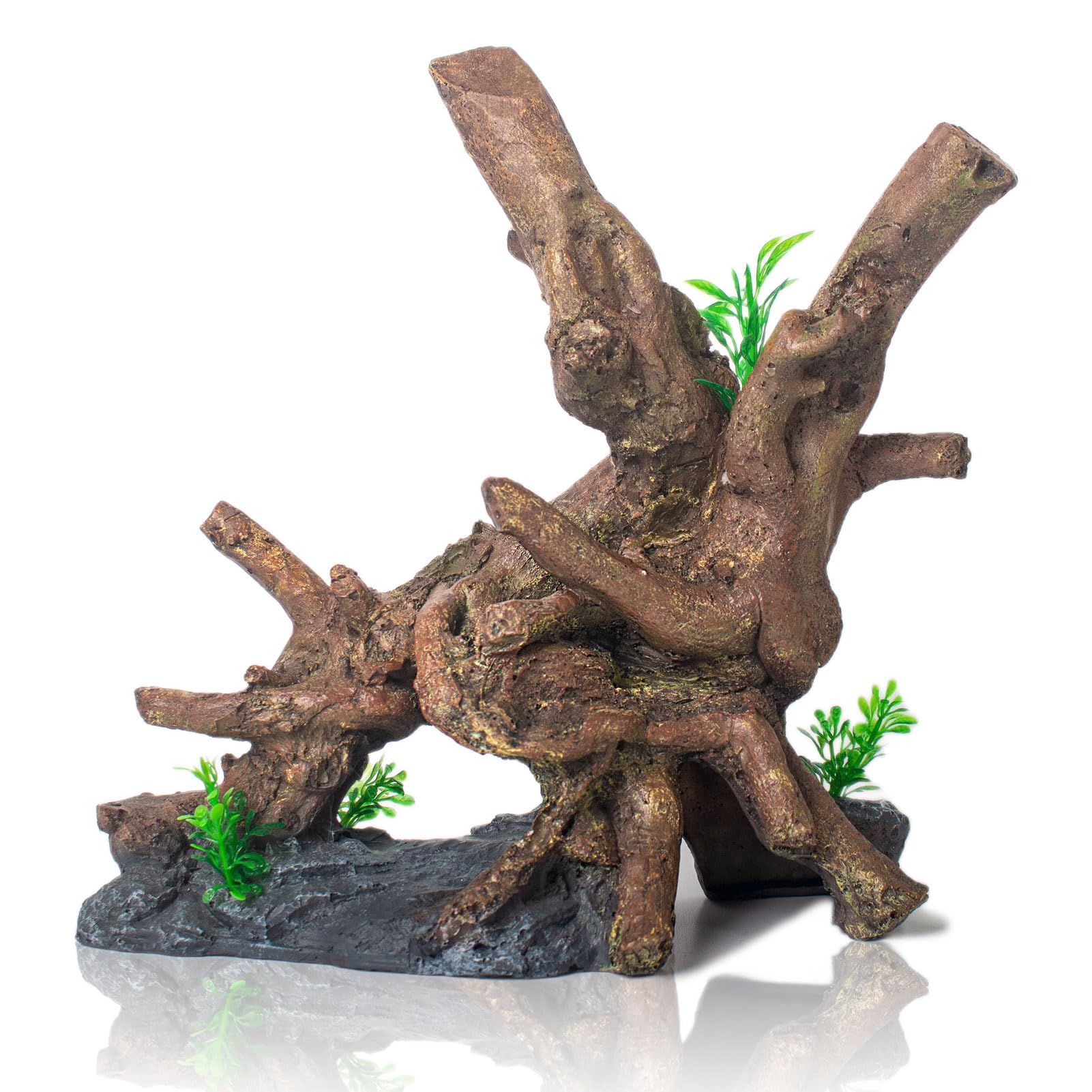 TAOMYPETS Fish Tank Decorations Aquarium Décor Resin Artificial Tree Trunk Root (H)
