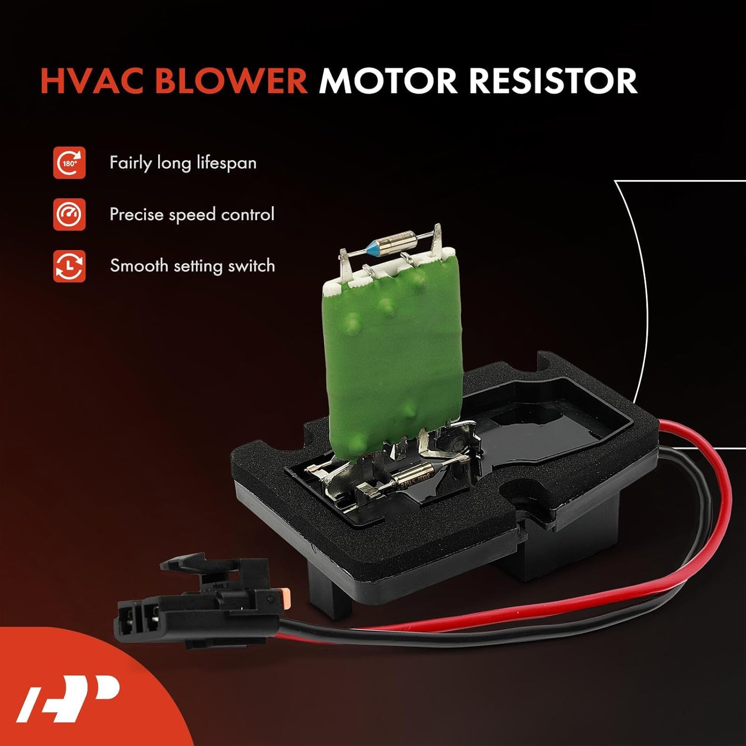 A-Premium Front HVAC Blower Motor Resistor Compatible with Buick Century, Regal & Chevrolet Corvette, Impala, Monte Carlo, Venture & Pontiac Grand Prix, Montana & Oldsmobile Intrigue, Silhouette