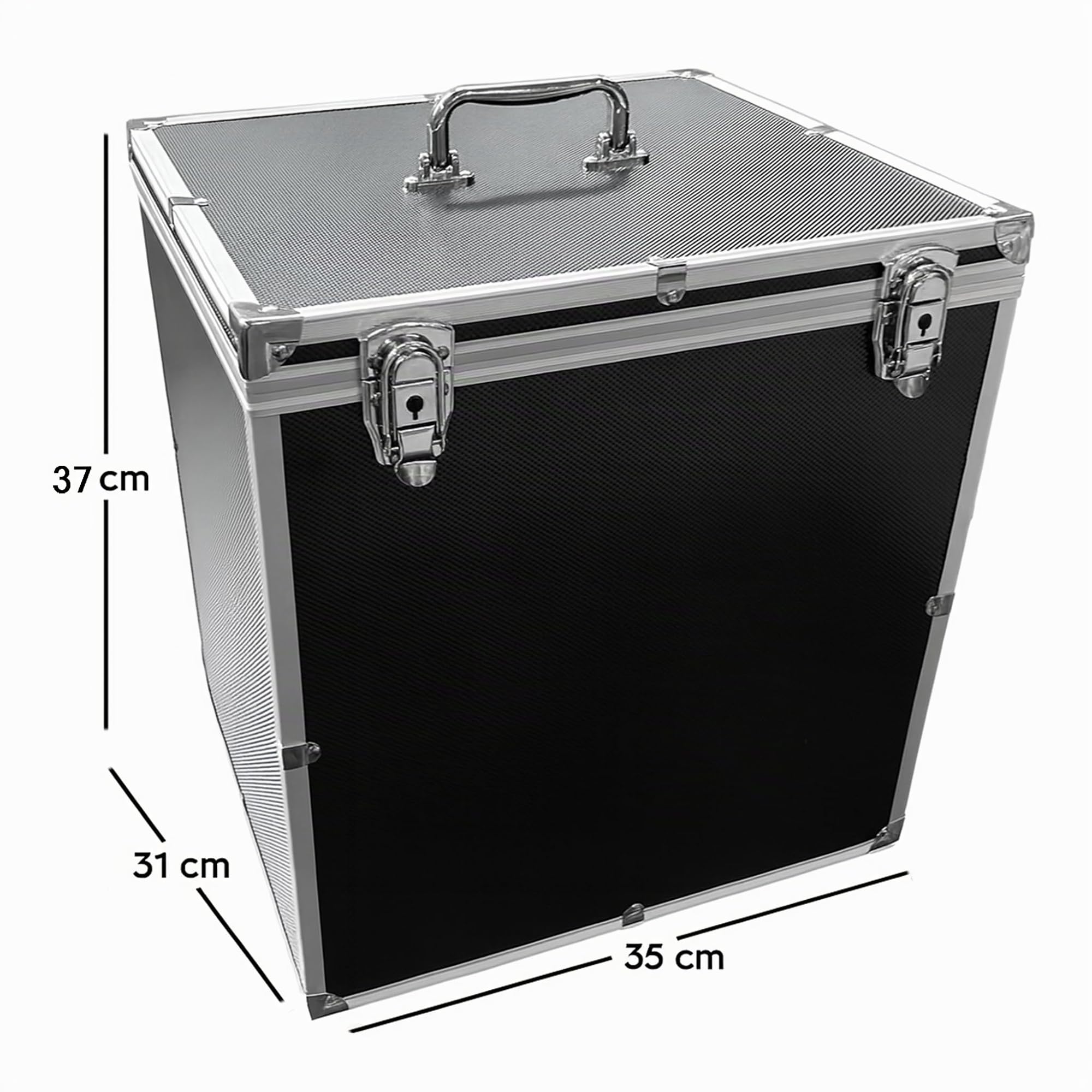 ECI Valise (L x l x H) 35 x 31 x 37 cm - Noir - Vide - Classeur DIN A4 - Porte-documents