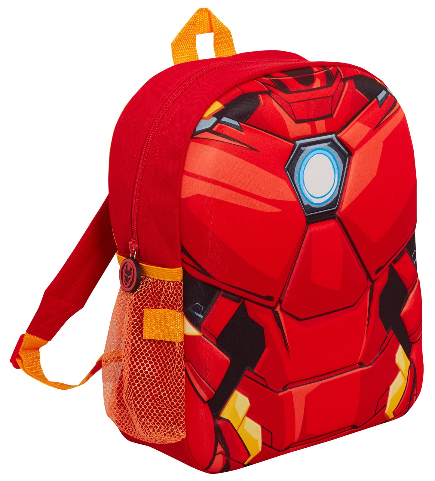 Marvel Sac à dos Iron Man pour enfant avec sac à déjeuner amovible et porte-bouteille d'eau assorti 2 pièces
