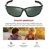Vista 2 de X LOOP Lentes de sol polarizados deportivos para hombres - UV400 para béisbol, correr, ciclismo, lentes de golf