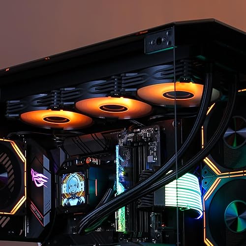 Miniatura 8 de darkFlash DV360S - Enfriador líquido todo en uno, pantalla LCD de 3.2 pulgadas con resolución de 320 * 320, sincronización ARGB, ventiladores PWM