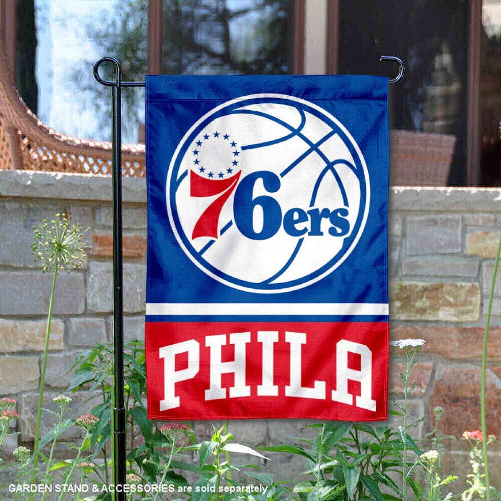 Philadelphia 76ers Double Sided Garden Flag