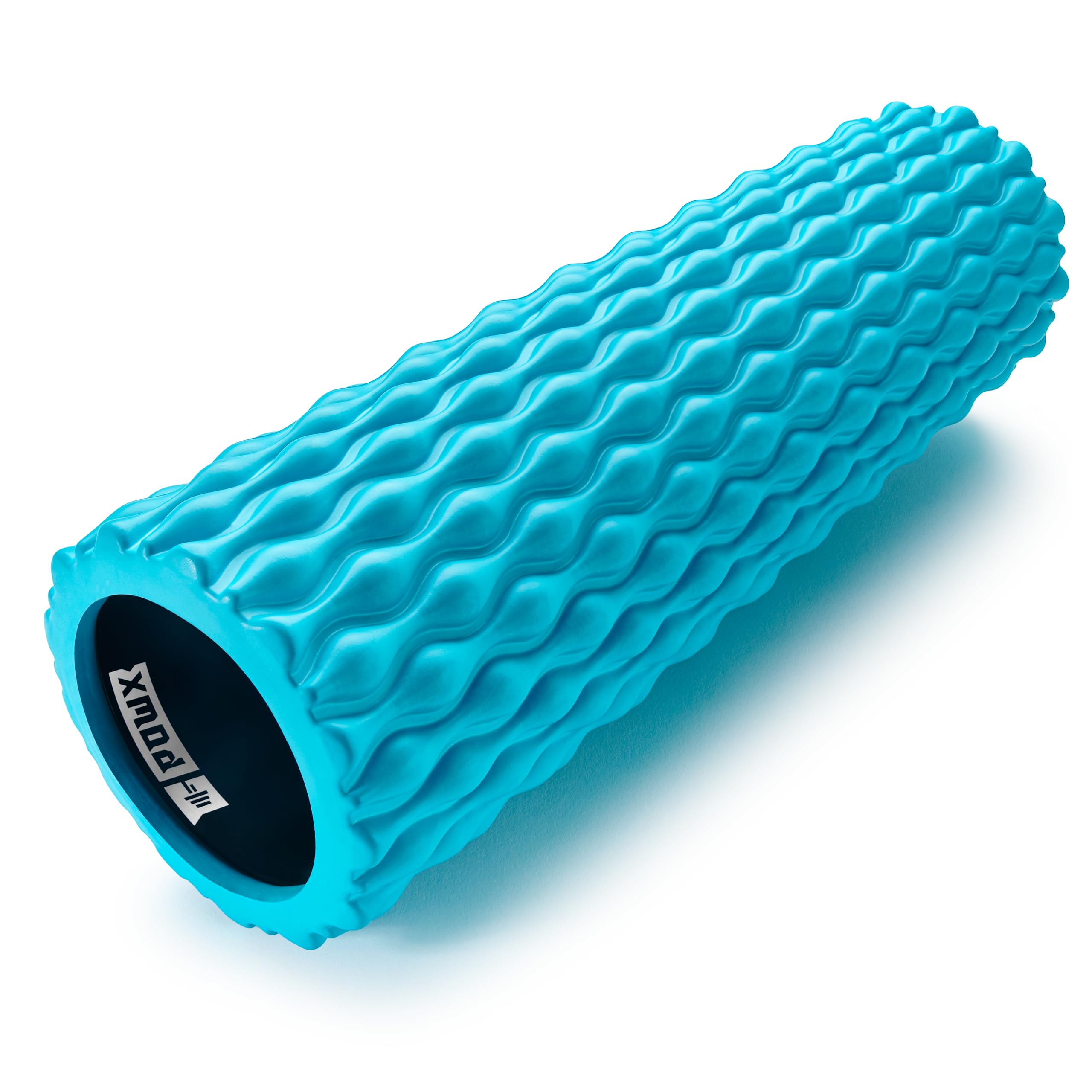 Textured Foam Rollers for Muscle Recovery – High-Density Back Foam Roller for Back Pain Relief & Muscle Recovery in Legs & Arms – Hollow Foam Roller for Muscle Exercises by PowX, 5.5x17.7 in.