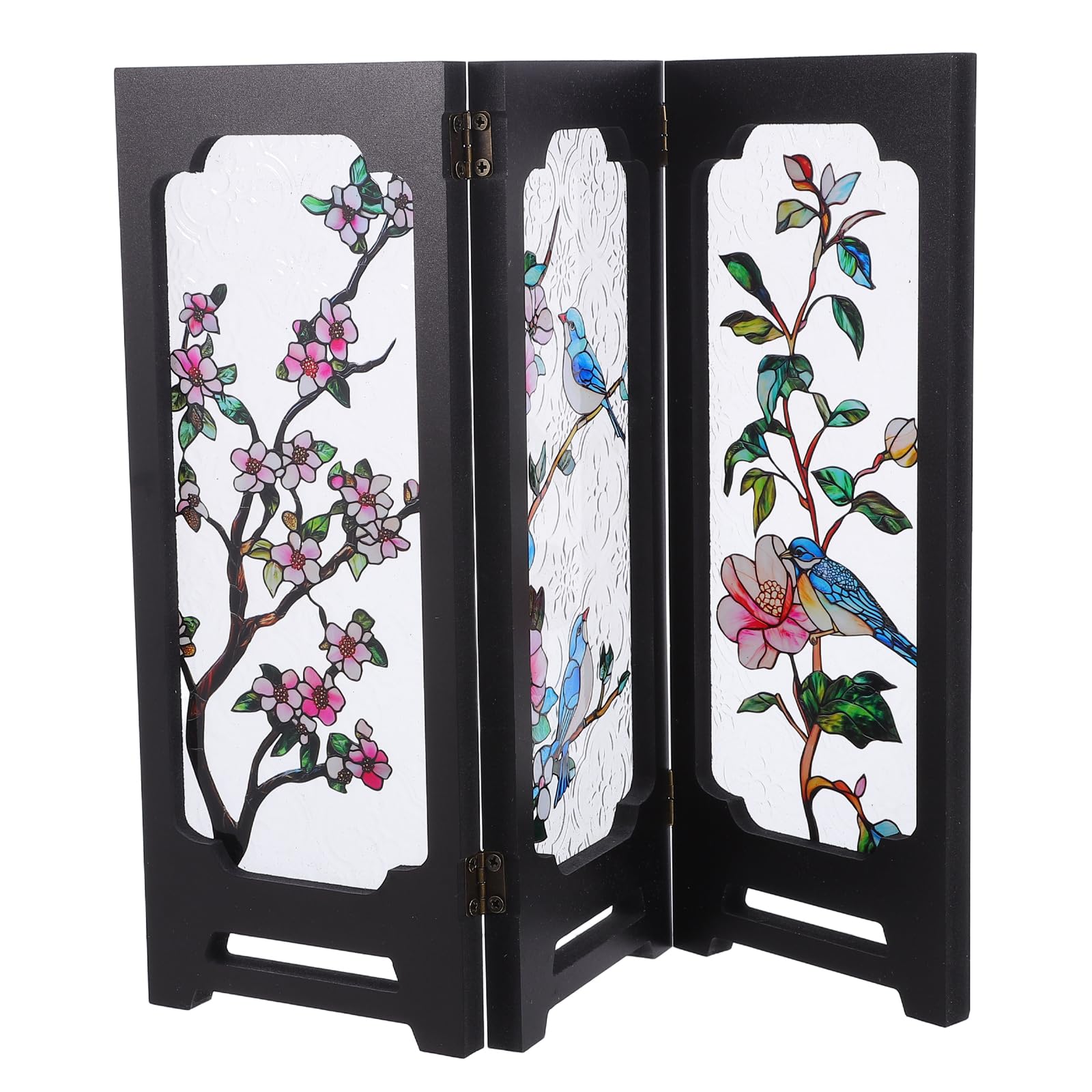 Mini paravent de table pliante en acrylique Mipcase avec écran décoratif de bureau 3 panneaux