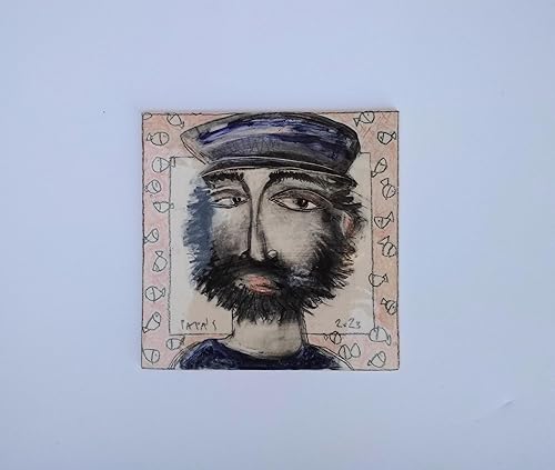 Miniatura 5 de Ceramic Art Tile, Tile with Lighthouse, Hanging Tiles