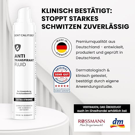 Antitranspirant Fluid gegen starkes Schwitzen 3 x 50 ml