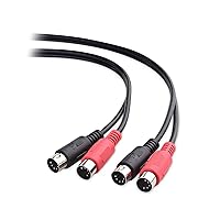 Vista 1 de Cable Matters Cable doble MIDI DIN de 5 pines (cable MIDI combinado de 5 pines) - 9.8 pies