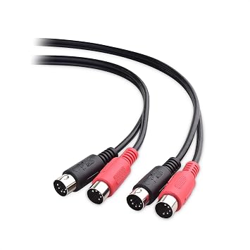 Cable Matters Dual 5 Pin DIN MIDI Cable Combined 5 Pin MIDI Cable - 9.8 Feet