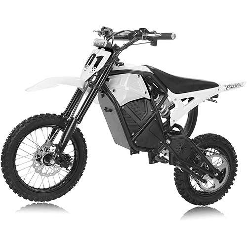 Electric Dirt Bike for Teens Adults Age 13+, Equipped with 48V 23AH Battery, 3500W Peak Ebike, 40 Mph Speed,14"/12" Off-Road Tire E-Bike, Full Suspension, Dual Hydraulic Brakes