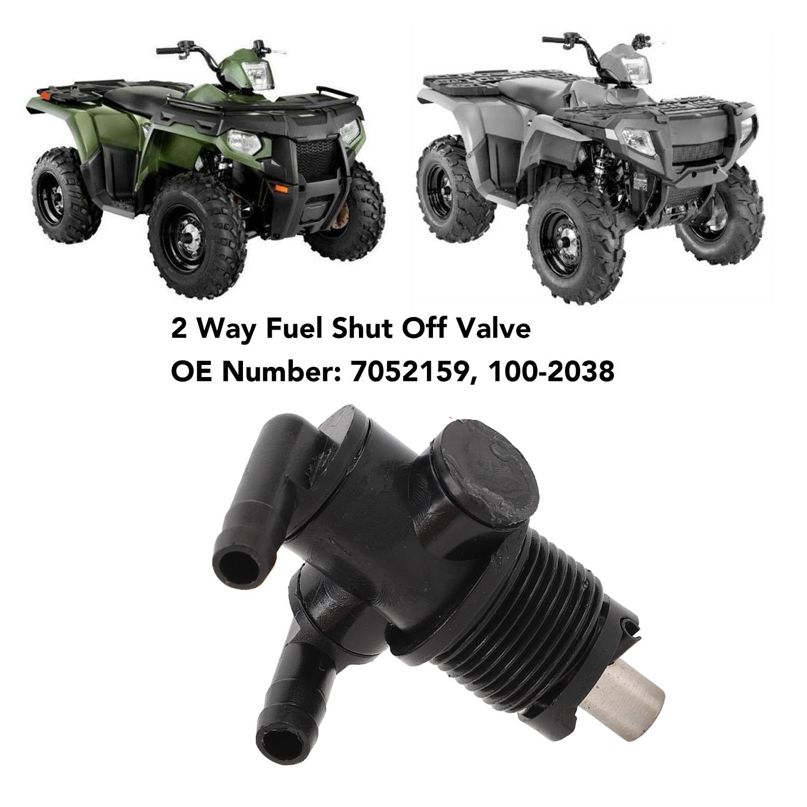 VOBOR Serbatoio carburante a 2 vie valvola di spegnimento ricambio Polaris Sportsman 400 500 600 700 2004-2005