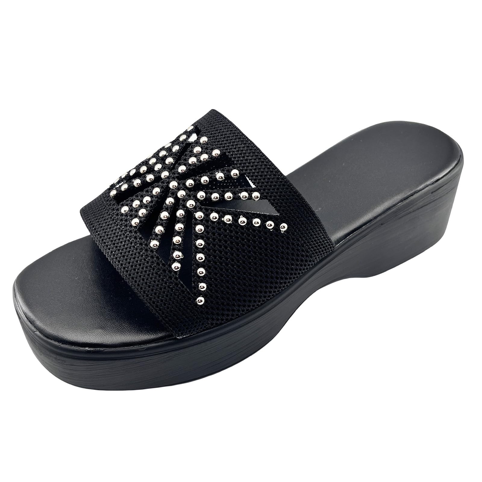 Platform Wedges Sandals Women Plantar Fasciitis Arch Support Shoes Slip On Open Toe Thick Cushion Slippers Summer Dressy Boho Beach Sandals Comfortable Casual Beach Walking Sandal Shoes