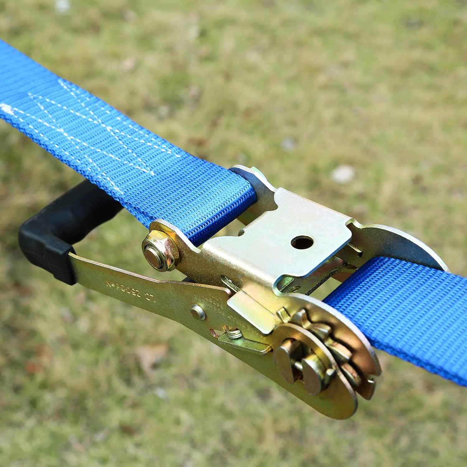 Sunnyglade 50ft Slackline Kit with Training Line, Tree Protectors, High Grade Ratchet, Arm Trainer and Carry Bag Complete Set for Kids and Adults