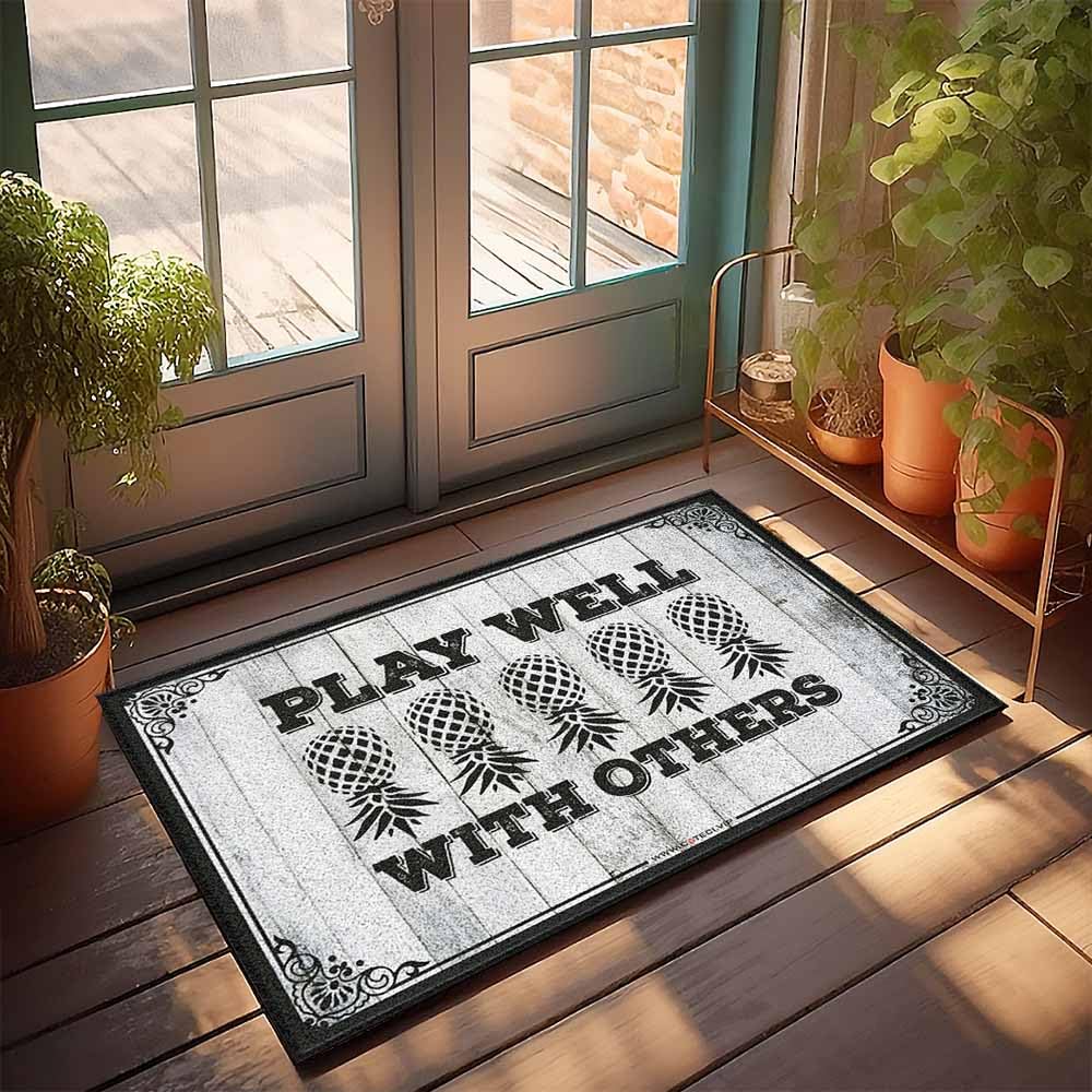 Tapis de bienvenue drôles Dsoluuing pour une chambre esthétique unique