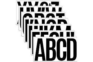 Wall Decor for Classrooms: 6 Inch Bold Black Letter Stickers