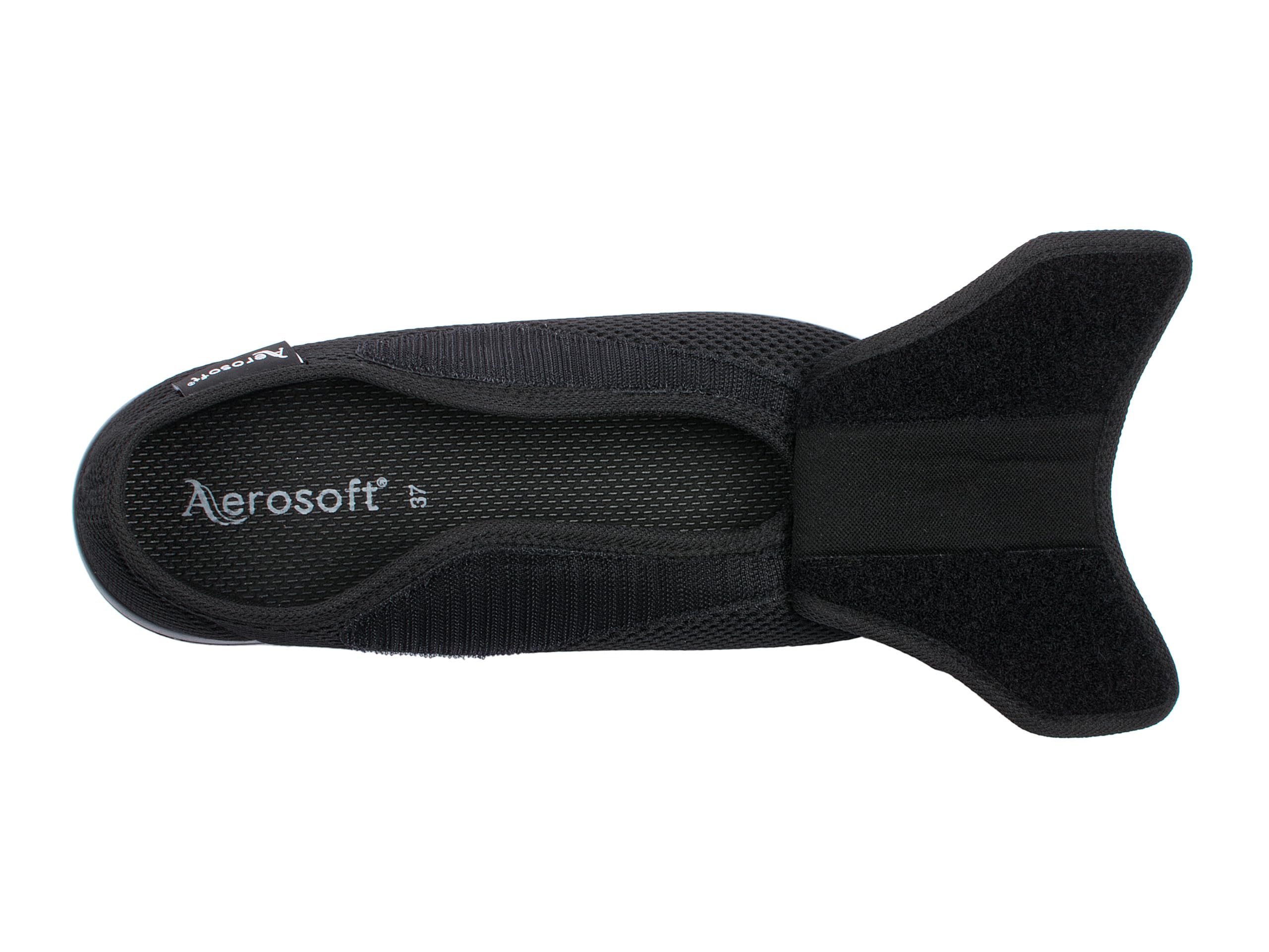 Aerosoft Półbuty rehabilitacyjne Stretch 17 dla kobiet i mężczyzn, szerokość G-H, zapięcie na rzepy, antypoślizgowe