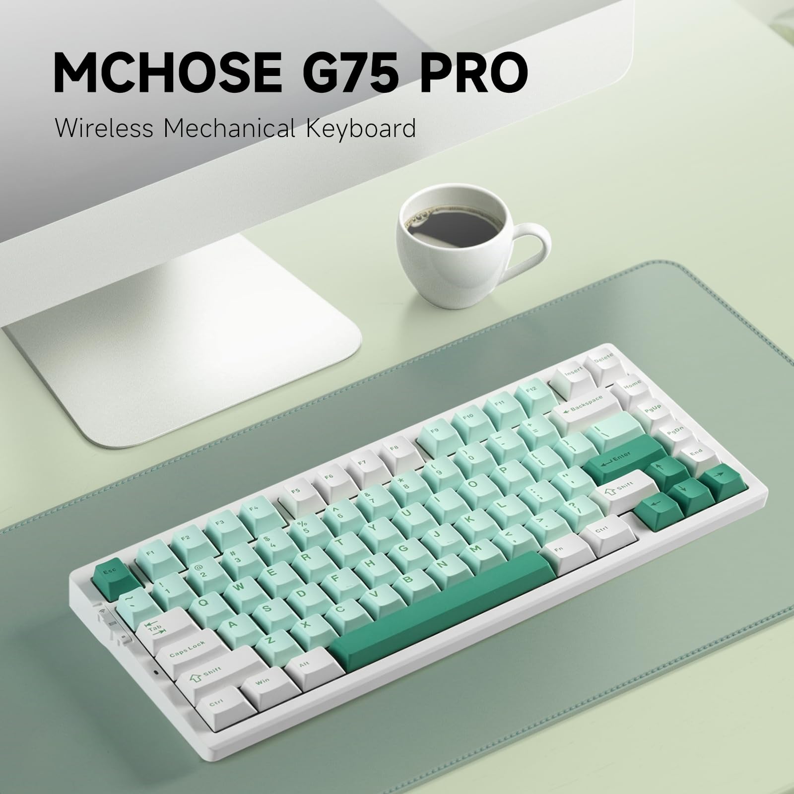 Amazon | MCHOSE G75 PRO ワイヤレス メカニカルキーボード トライ