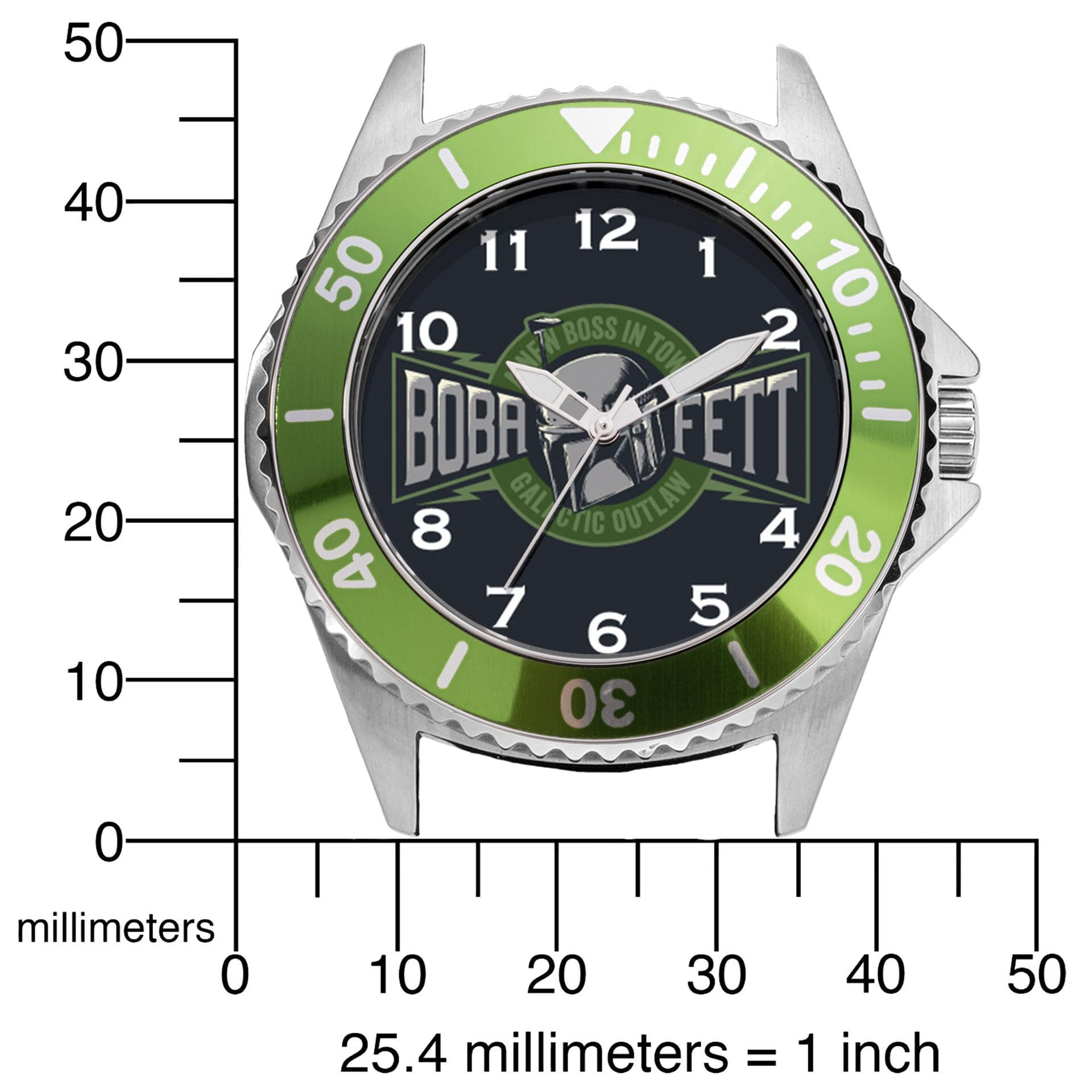 Star Wars Reloj analógico de Cuarzo japonés para Hombre con Correa de Acero Inoxidable WSW001295