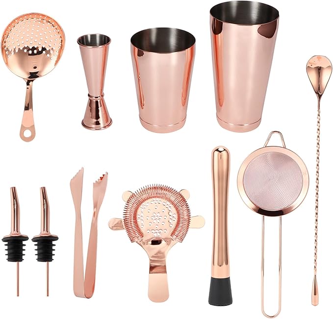 Set Coctelera 11 Piezas Acero Inoxidable miniatura 2