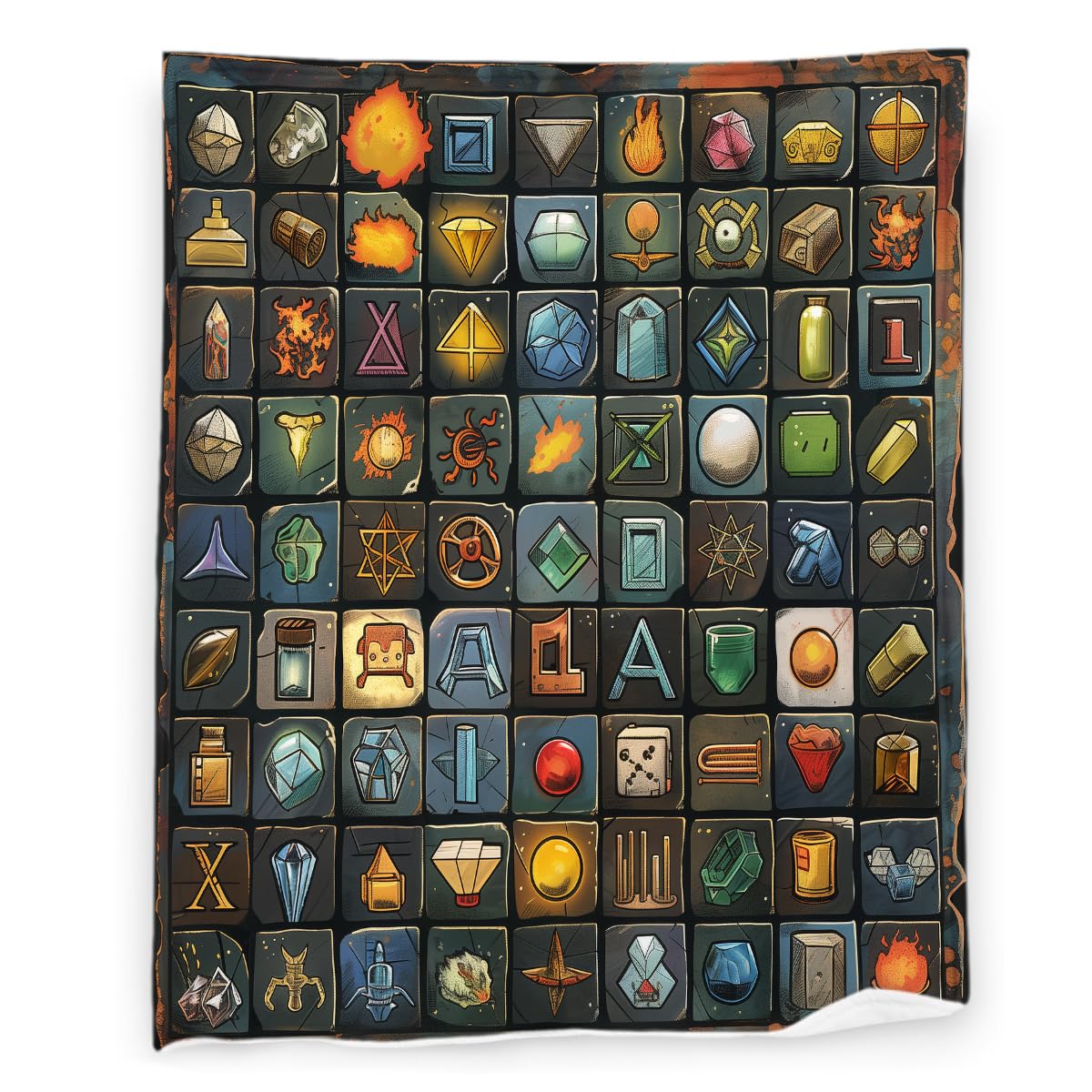 Periodic Table Elements 60" x 80" Colorful Scientific Chemistry Super Soft Bedding Fleece Throw Blanket Luxury Bed Blanket Sofa Living Room Bedroom