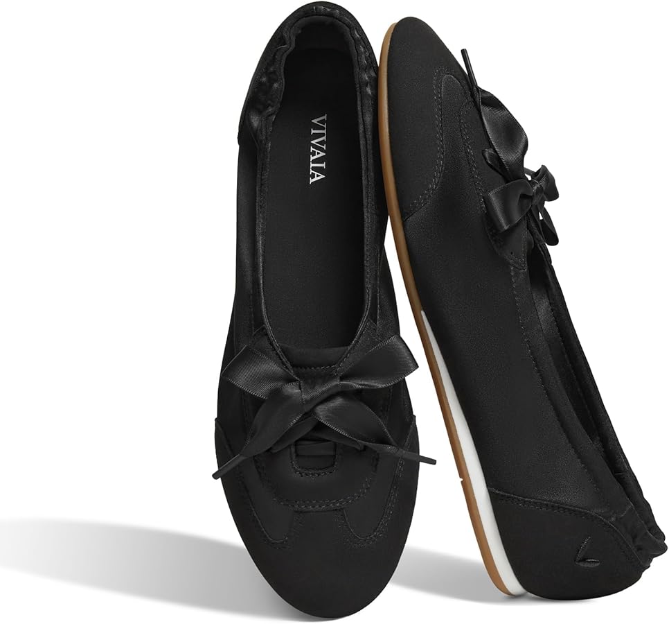 Amazon.com | VIVAIA Yanka Women's Flat Shoes, Round Toe Satin