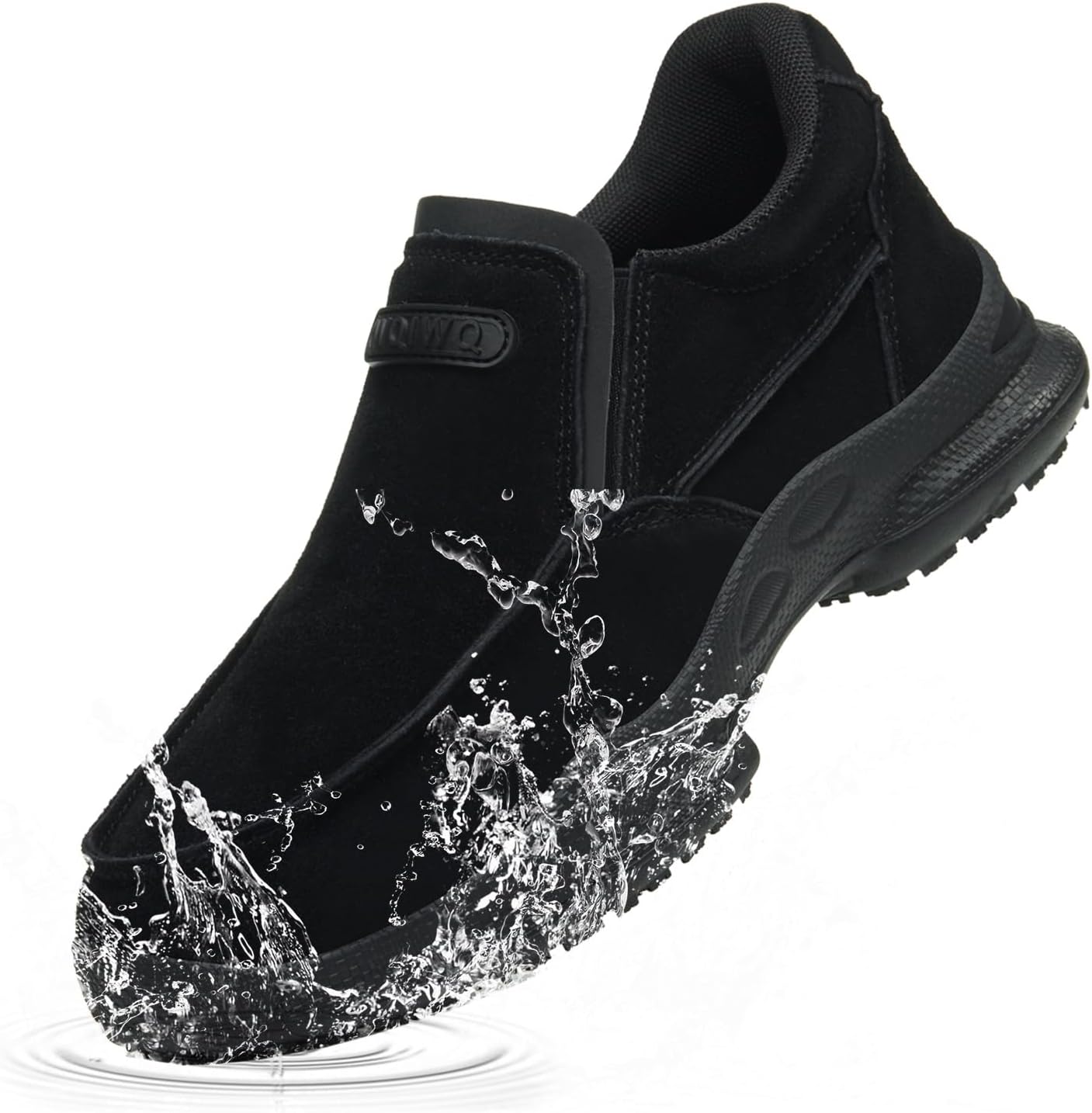 Non Slip Work Shoes for Men Water & Oil Resistant Food Service Shoes Comfortable Slip Resistant Chef Shoes Restaurant Hospital Slip-On