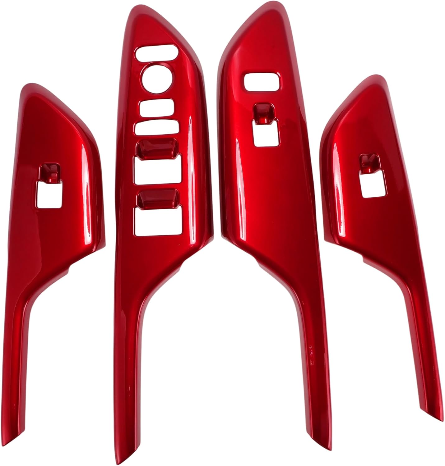 Window Lift Switch Panel Trim Cover for Honda Civic 2016-2019 Front Rear Car Door Window Control Button Interior Accessories Red