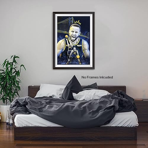 Miniatura 5 de Stephen Curry - Póster de pared decoración en lienzo de Golden State Warriors arte de pared deportivo de baloncesto de curry póster de inspiración