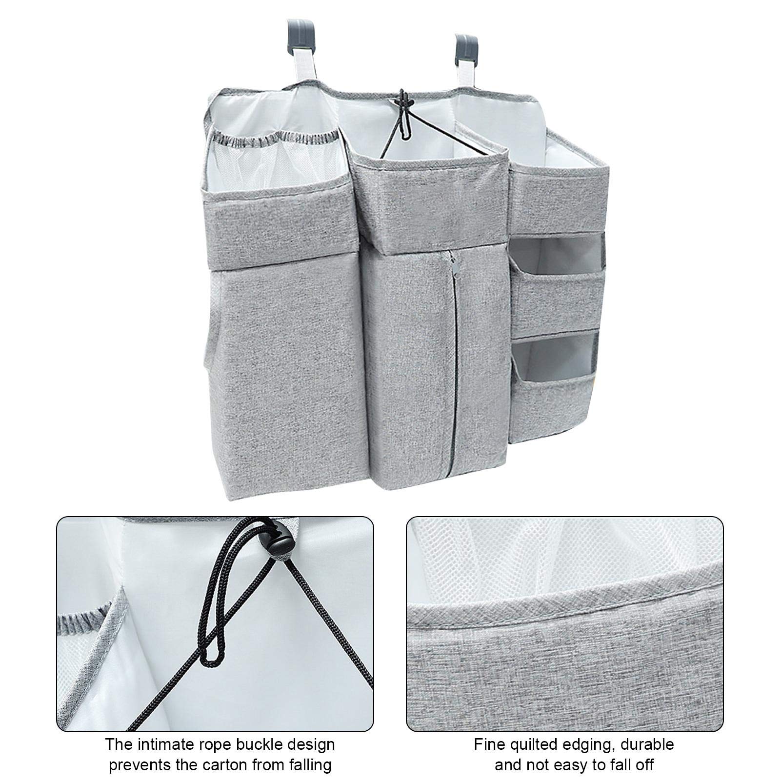 Windel Lagerung Für Kinderzimmer Babybett Lagerung Windeln Hängenden Korb Wickeltisch-Organizer Für Windeln Und Wickelzubehör Baby-Windel-Organizer