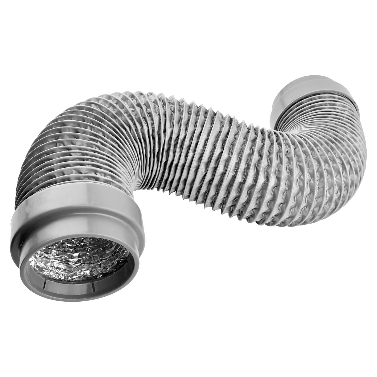 Laikoutd 4 Inch Hard Rubber H Innovative Flexible Dryer Vent Connector With Stretchable Rubber Seal Simple Installation For Leak Proof & Easy Push On Quiet Exhaust Connector