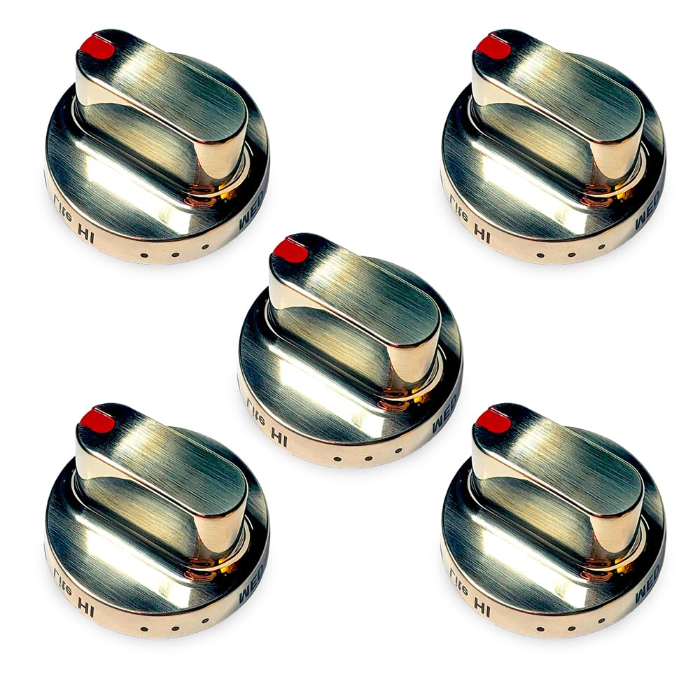 Amazon.com: HQRP 5-Pack Burner Dial Range Knob Compatible with