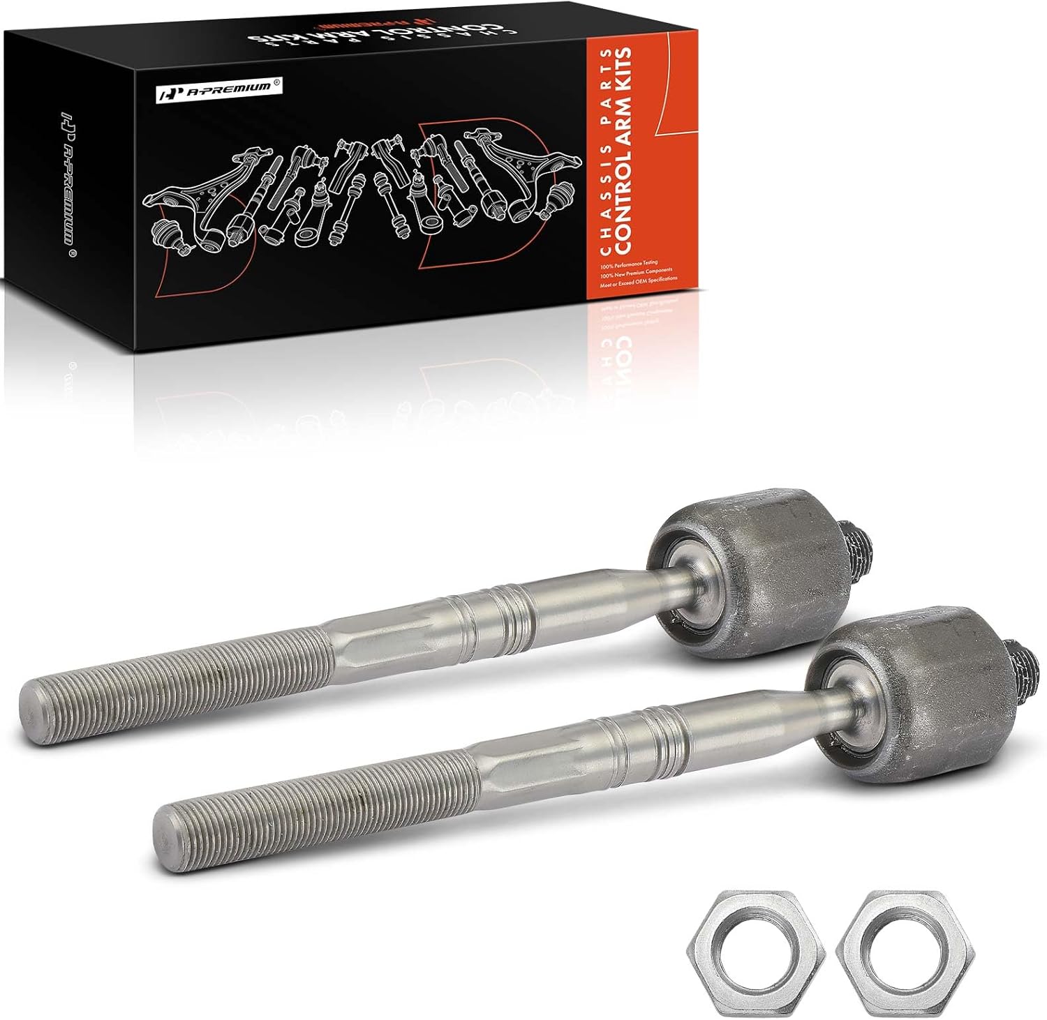 A-Premium 2 x Front Inner Tie Rod Ends, Compatible with Land Rover Range Rover 2003-2012