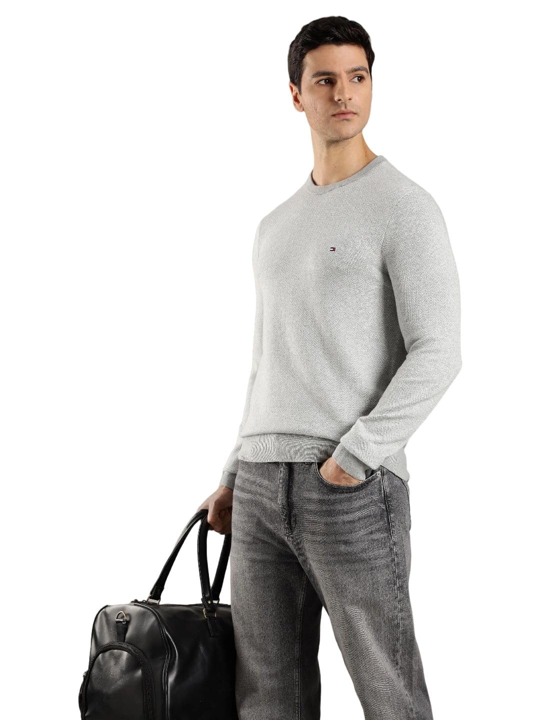 tommy hilfiger Regular fit Cotton Crew Neck Pullover-picture-10